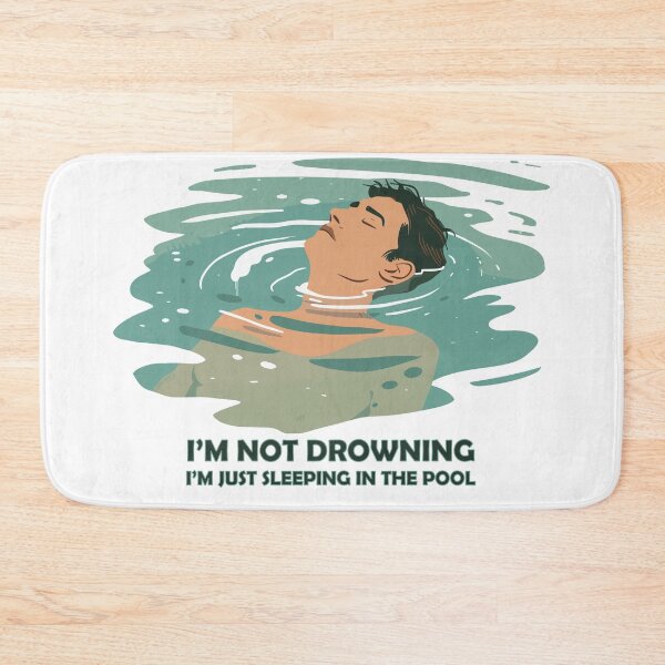 Item preview, Just Sleeping In The Pool designed and sold by AllAboutStuffz.