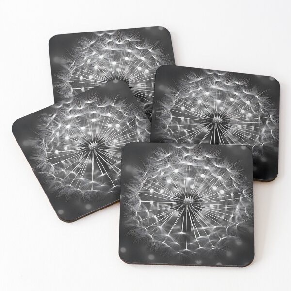 Item preview, Dandelion Seedhead - Black and White designed and sold by KootenayDesigns.