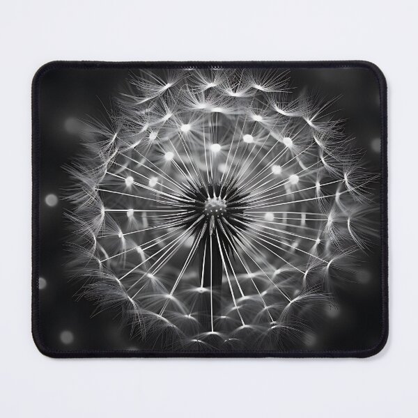 Item preview, Dandelion Seedhead - Black and White designed and sold by KootenayDesigns.