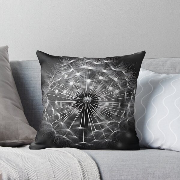Item preview, Dandelion Seedhead - Black and White designed and sold by KootenayDesigns.