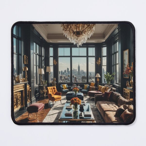 Item preview, Interior of a New York penthouse Maximalist interior design with a view of the city skyline designed and sold by KING TK.