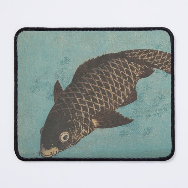 Item preview, Koi fish, 19th century Japanese painting designed and sold by cheeseburgercat.