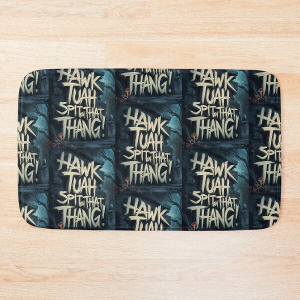 Item preview, Hawk Tuah Spit On That Thang Meme Horror Style Quote designed and sold by TheArtOfPat.