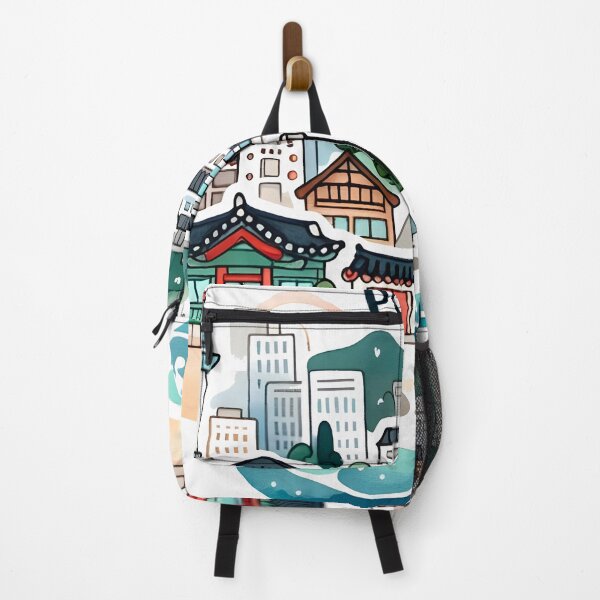 Item preview, Pusan South Korea Watercolor designed and sold by PaintMeWorld.