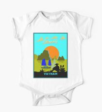 VIETNAM : Halong Bay Travel and Tourism Advertising Print One Piece - Short Sleeve