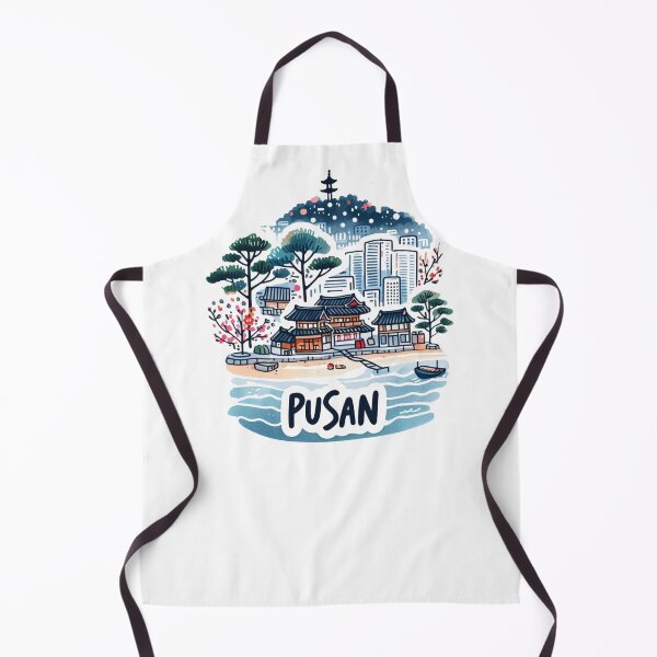 Item preview, Pusan South Korea Watercolor designed and sold by PaintMeWorld.