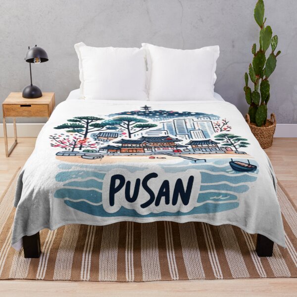 Item preview, Pusan South Korea Watercolor designed and sold by PaintMeWorld.