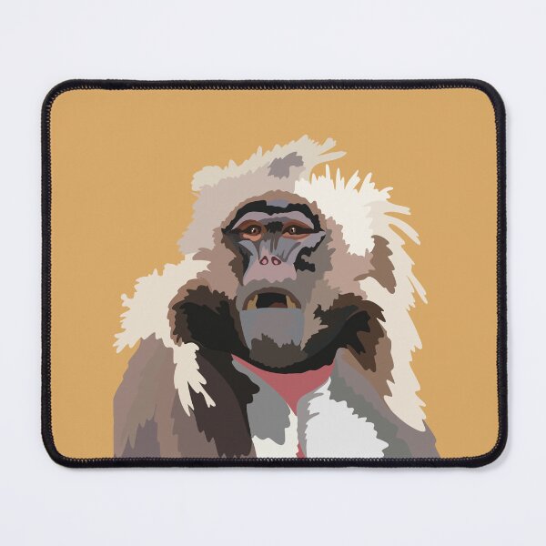 Item preview, G is for Gelada Baboon,Gelada Artwork – Unique Primate Illustration and Ethiopian Wildlife Design designed and sold by PrettylittlepastelUk.