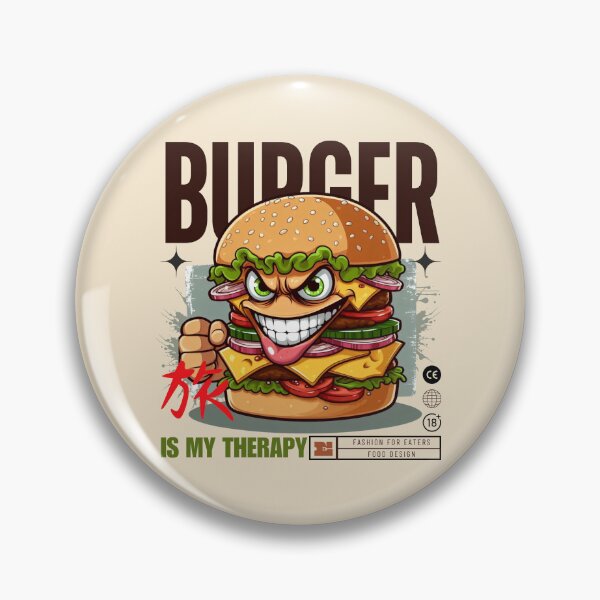 Item preview, Burger is my therapy designed and sold by Peerless-Prime.