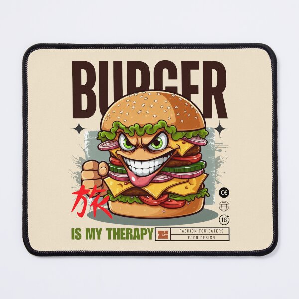 Item preview, Burger is my therapy designed and sold by Peerless-Prime.