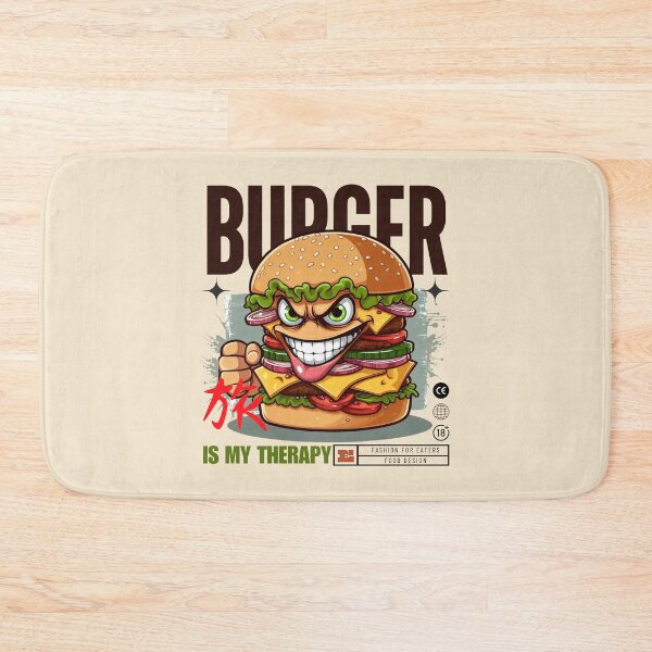 Item preview, Burger is my therapy designed and sold by Peerless-Prime.