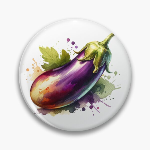 Item preview, Watercolor Eggplant designed and sold by BassHeadMomma.