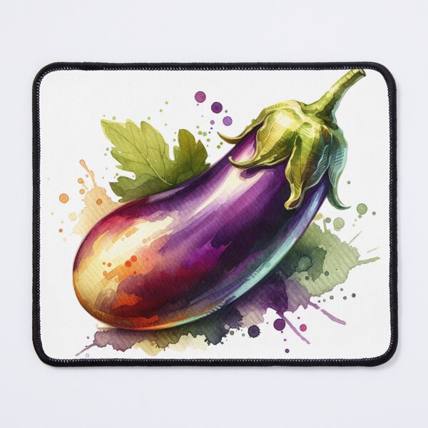 Item preview, Watercolor Eggplant designed and sold by BassHeadMomma.