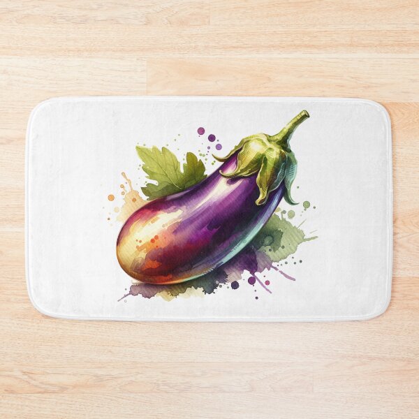 Item preview, Watercolor Eggplant designed and sold by BassHeadMomma.