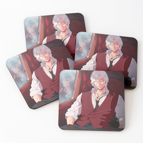 Item preview, White haired anime guy sleeping in a carriage designed and sold by Dynasmyth.
