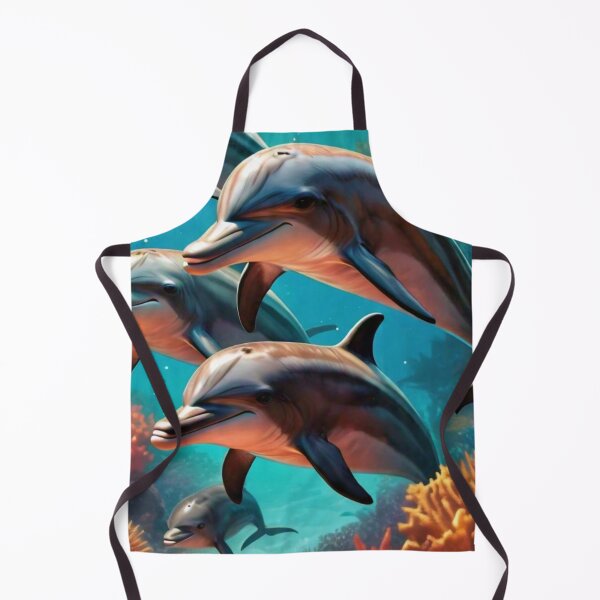 Item preview, Dolphin Family under Tropical waters designed and sold by Gretel Moss.