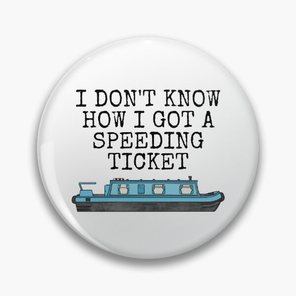 Item preview, Narrowboat, Speeding Ticket, Canal Boat Funny designed and sold by doodlerob.