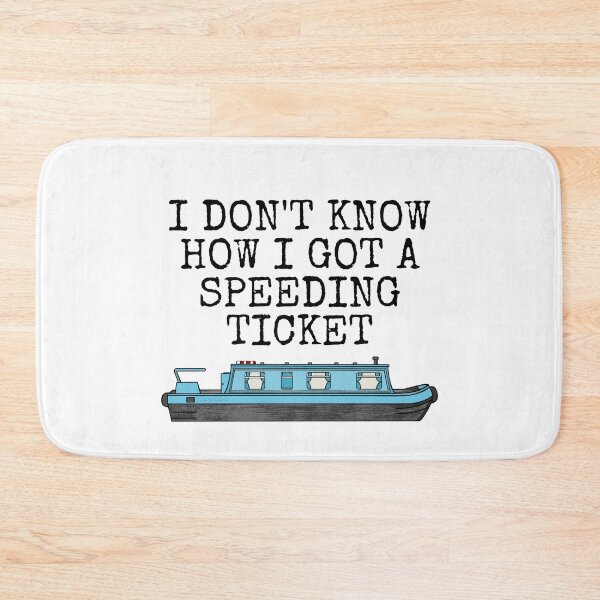 Item preview, Narrowboat, Speeding Ticket, Canal Boat Funny designed and sold by doodlerob.