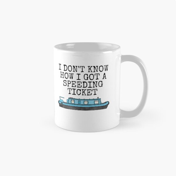 Item preview, Narrowboat, Speeding Ticket, Canal Boat Funny designed and sold by doodlerob.
