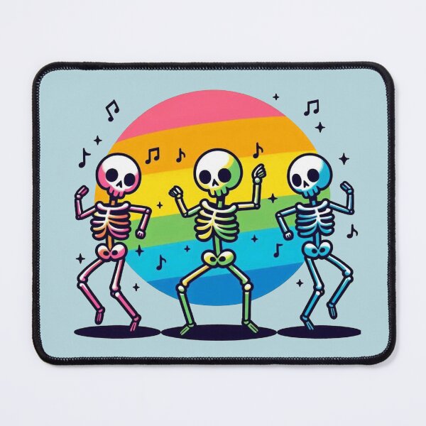 Item preview, Dancing Rainbow Skeleton designed and sold by Vkinsify.