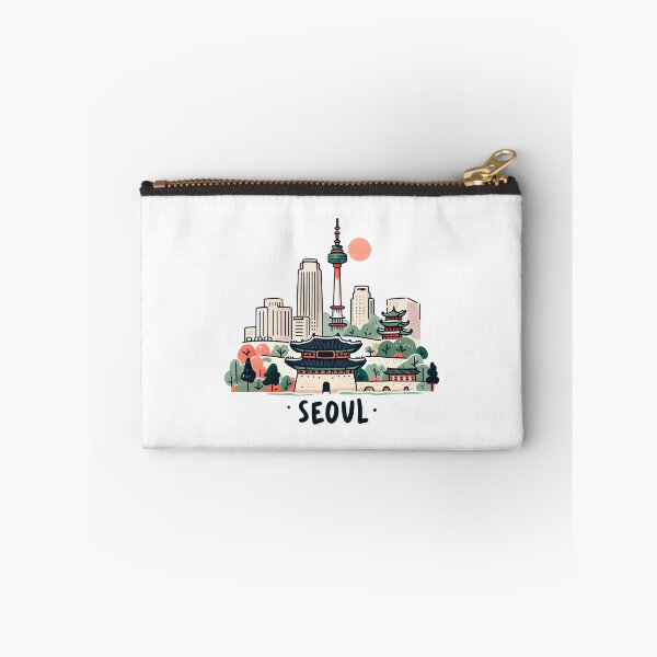 Item preview, Seúl Corea del Sur Acuarela designed and sold by PaintMeWorld.