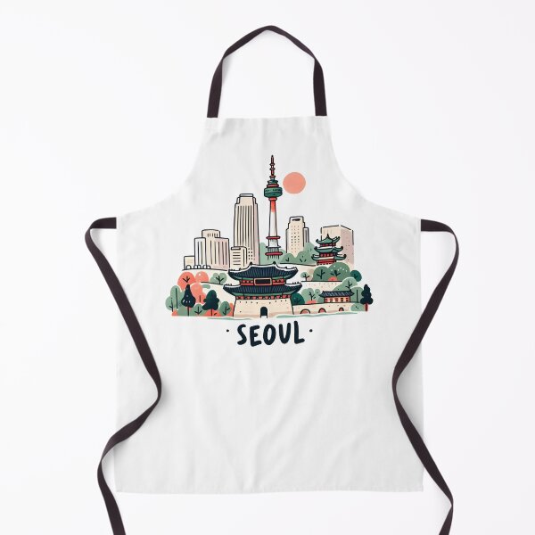 Item preview, Seoul South Korea Watercolor designed and sold by PaintMeWorld.