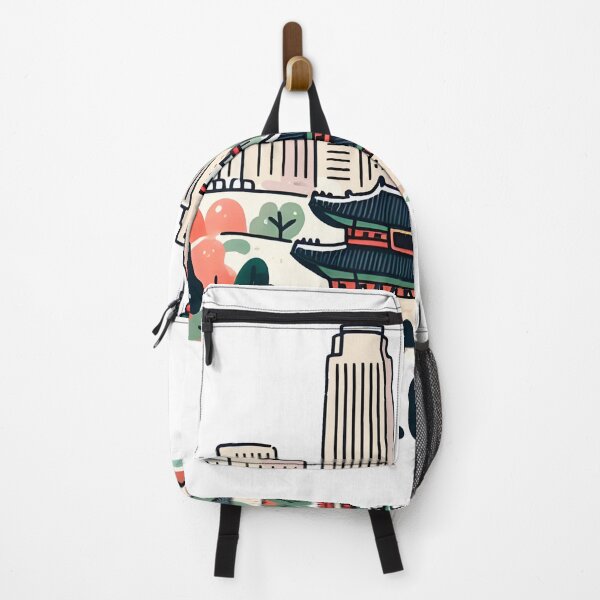 Item preview, Seoul South Korea Watercolor designed and sold by PaintMeWorld.