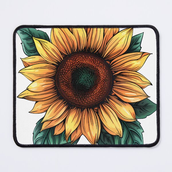 Item preview, Retro Sunflower on White Background designed and sold by PaullCreations.