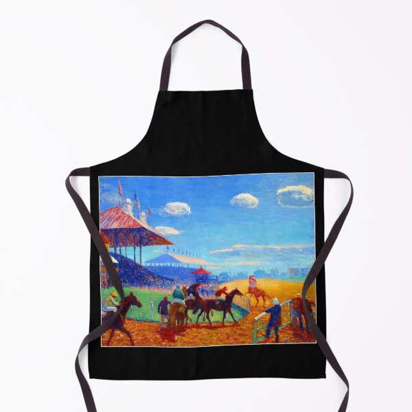 Item preview, Horse Racing Track & Stands 1908 William James Glackens designed and sold by RocketshipRetro.