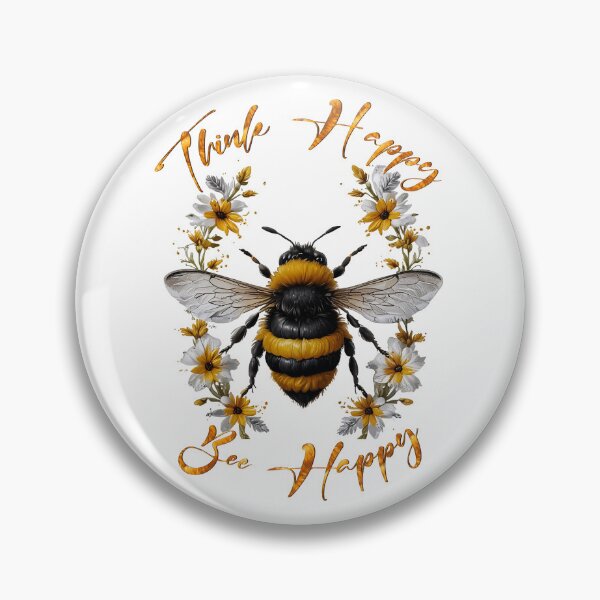 Item preview, Think Happy Bee Happy designed and sold by Tshirtart.