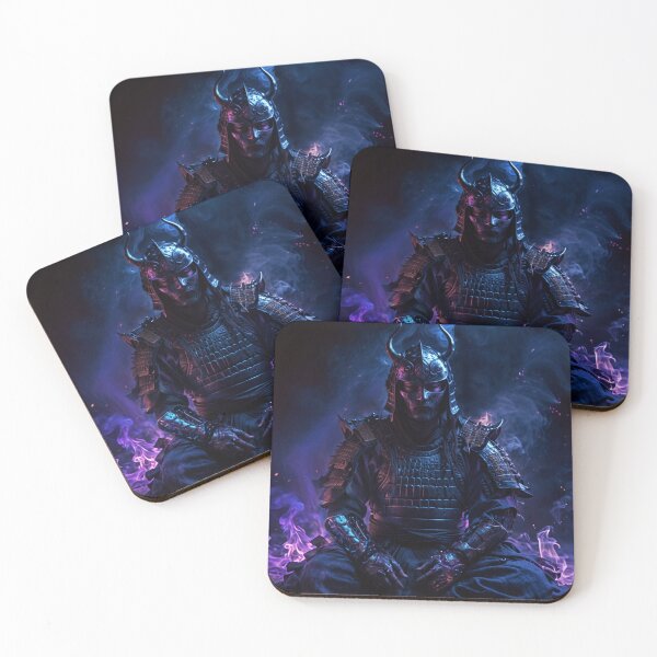 Item preview, Purple Samurai Meditating designed and sold by Ranzou-Art.