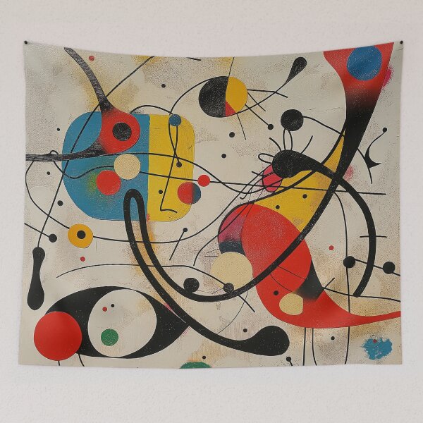 Item preview, Dreamscapes of Miró - Colorful Curves designed and sold by nshaltiel.