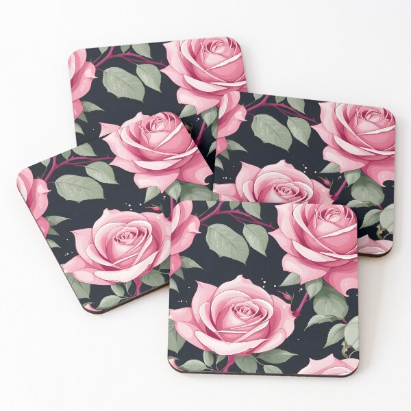 Item preview, Modern abstract Pink Rose Pattern designed and sold by BDLuck2021.