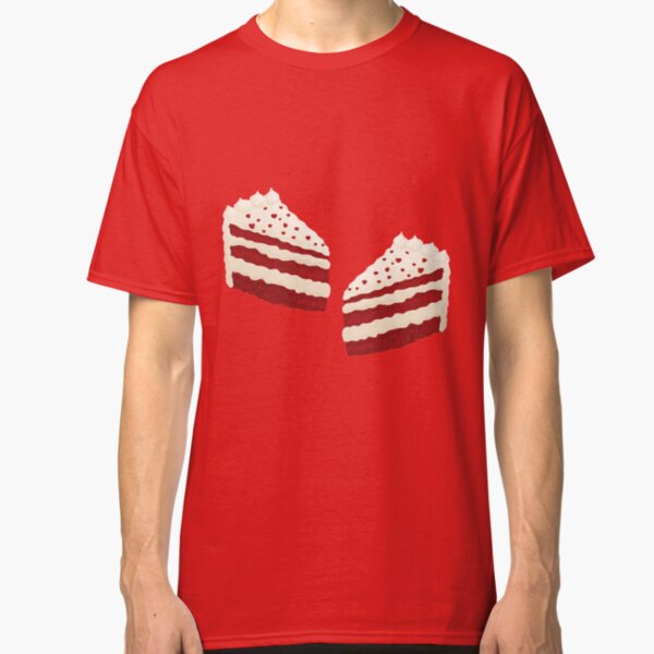 Red Cake T Shirts Redbubble - red velvet pop tart roblox