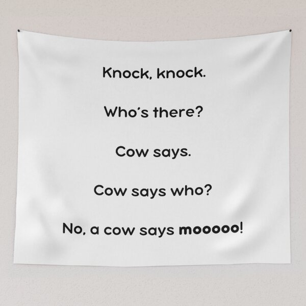 Item preview, Knock knock joke graphic designed and sold by Barbara Sakowicz.