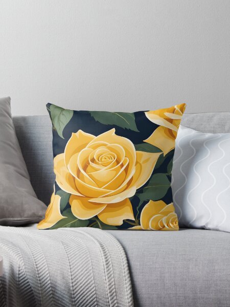 Item preview, Modern abstract Yellow Rose Pattern designed and sold by BDLuck2021.