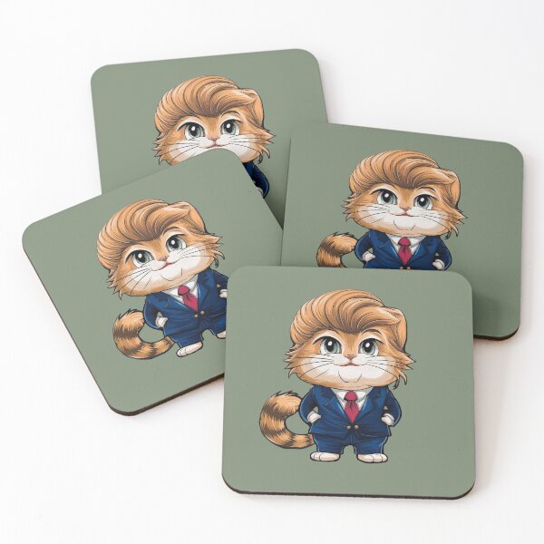 Item preview, A cat with a comical Trump-style quiff designed and sold by NiRia Spot.