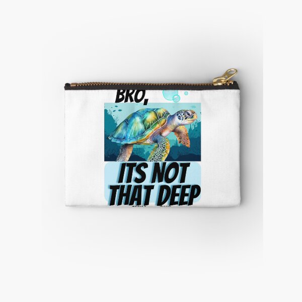 Item preview, Blue Turtle Its Not That Deep Print designed and sold by IslandDrip.