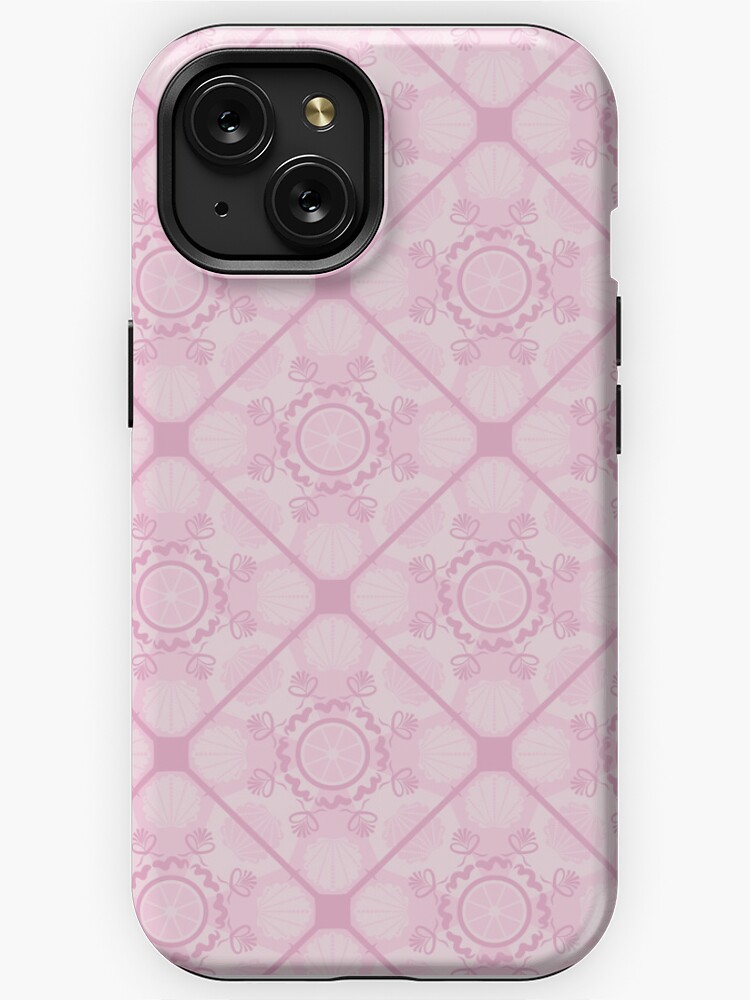 iPhone Case, Dusky Rose Preppy In Pink Diamond Tile designed and sold by Triplicate Limited