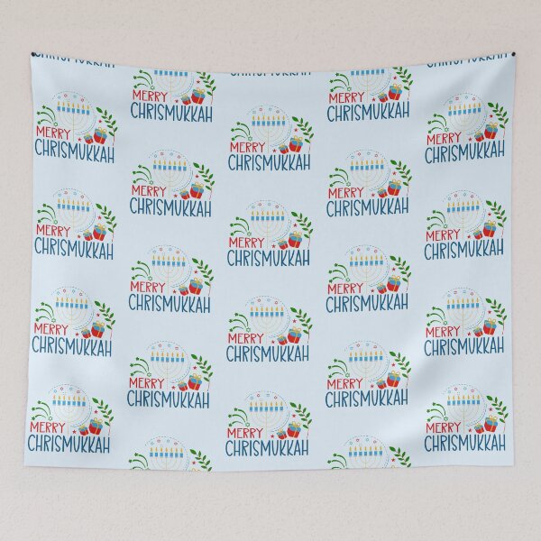 Item preview, Merry Chrismukkah Happy Hanukkah + Merry Christmas designed and sold by darkskydelights.