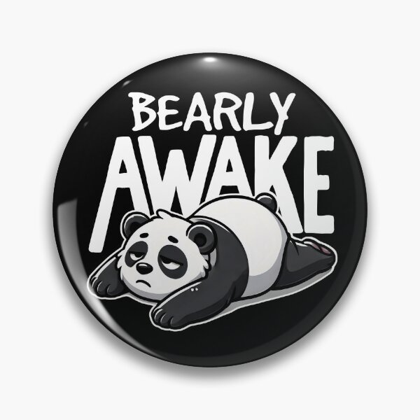 Item preview, Bearly Awake Cute Tired Panda designed and sold by DetourShirts.