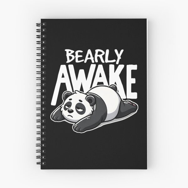 Item preview, Bearly Awake Cute Tired Panda designed and sold by DetourShirts.