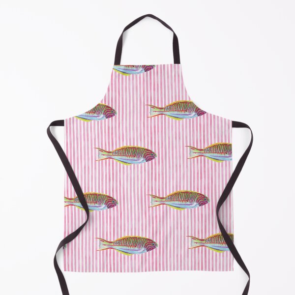 Item preview, Klunzinger's Wrasse + Stripes Pattern designed and sold by Rachel Fritz Watson.