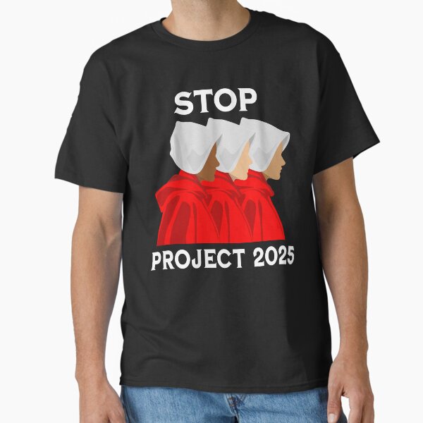 Vista previa del artículo con la obra «Detener Proyecto 2025 (texto blanco)», diseñado y vendido por Murderbunnytees.