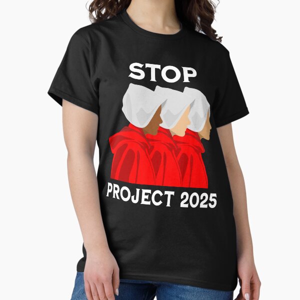 Vista previa del artículo con la obra «Detener Proyecto 2025 (texto blanco)», diseñado y vendido por Murderbunnytees.
