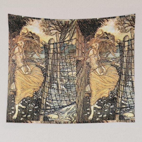 Item preview, Undine Outside The Window - Arthur Rackham designed and sold by forgottenbeauty.
