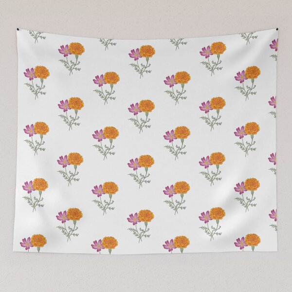 Item preview, October Birth Flowers: Cosmo and Marigold (isolated) designed and sold by Malena HM.