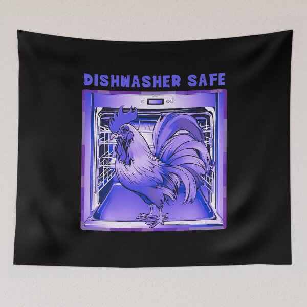 Item preview, Dishwasher Safe With Funny Rooster designed and sold by LadyGoodwill.