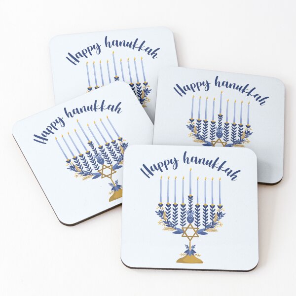 Item preview, Happy Hanukkah Traditional Menorah designed and sold by darkskydelights.