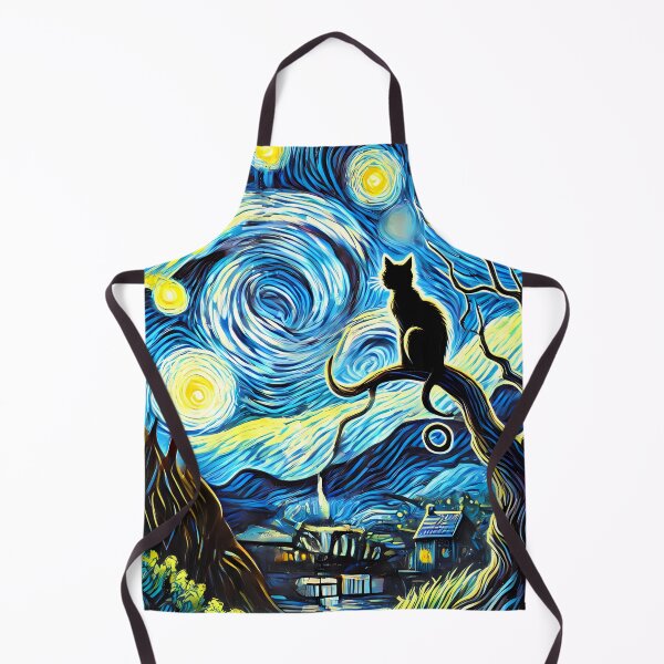 Item preview, Whimsical sky with black cat designed and sold by LivingInThinAir.